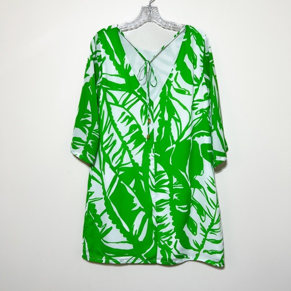 Lilly Pulitzer for Target Boom Boom Dress Size Medium Green Fronds Print - Picture 7 of 12